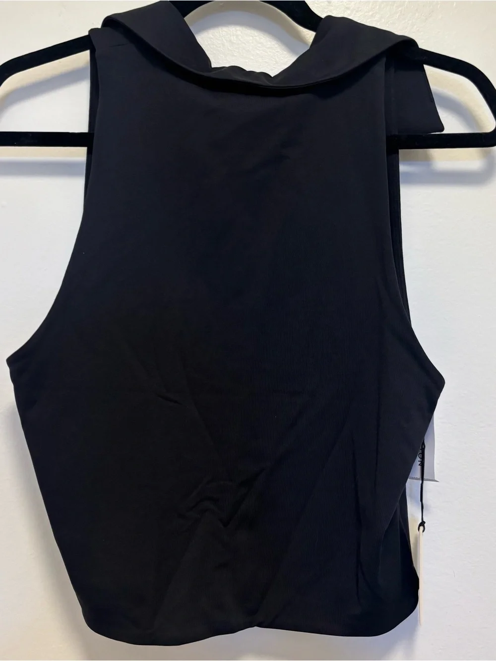 NWT Aritzia Babaton Black Polo Sleeveless Collared Top